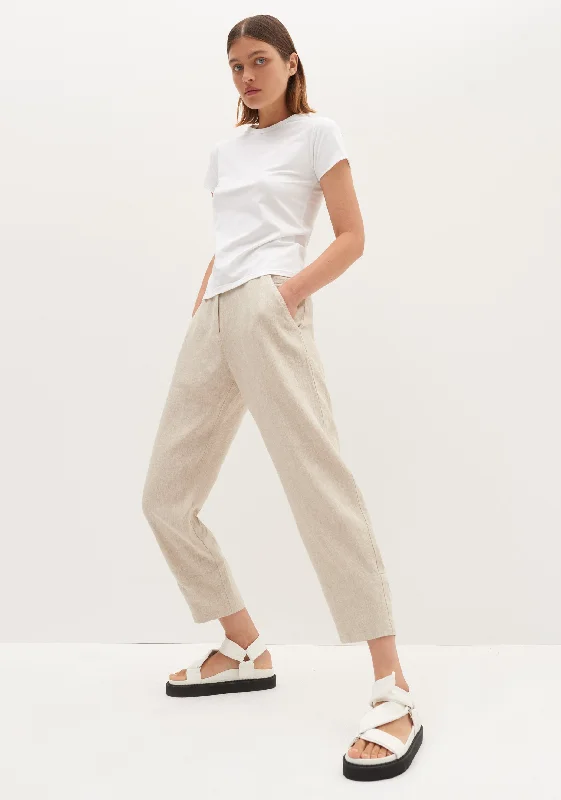 women's corduroy pantsRocco Linen Pant_Pebble