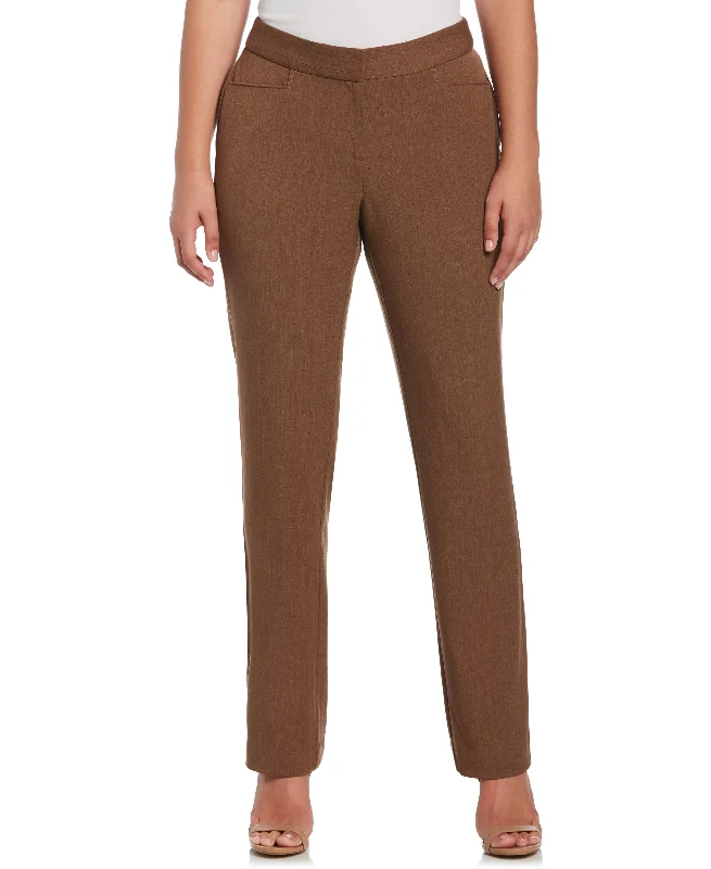 women's party pantsGabardine Straight Leg Pant - Curvy Fit