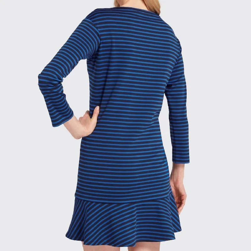 Flowing Long Sleeves Ruffle DressDraper James - Stripe Tulip Long Sleeve Dress