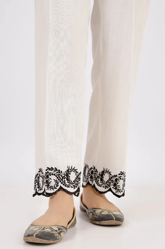 women's formal pantsEmbroidered Khaddar Pants