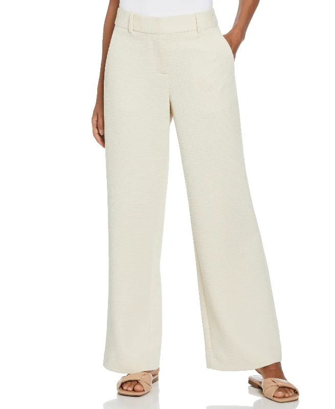 women's satin pantsCrease Front Wide Leg Pant