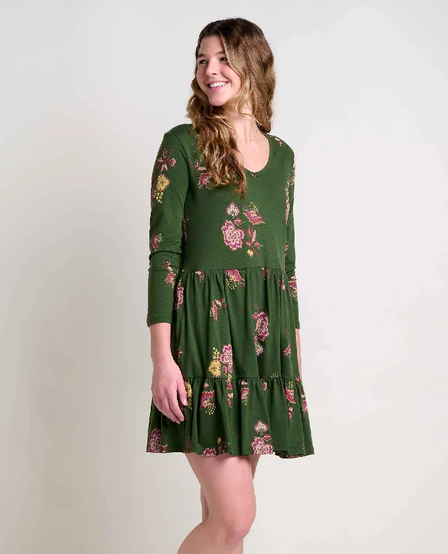 Flowery Lace Long Sleeves DressMarley Tiered Long Sleeve Dress