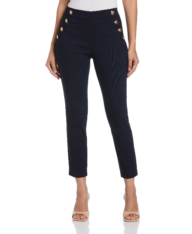 women's thermal pantsSupreme Stretch Twill Slim Pull-On Ankle Pant