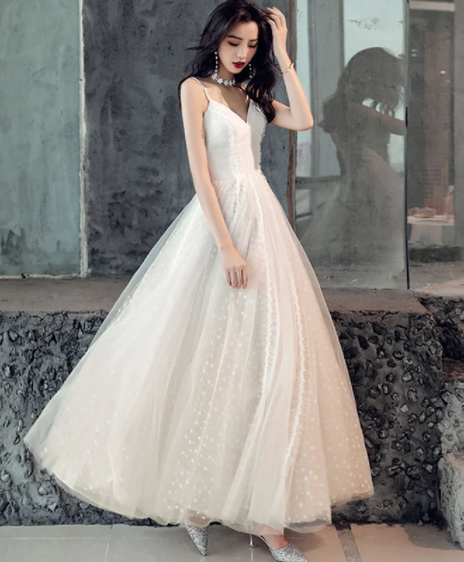 prom dress cleaningLight Champagne V Neck Tulle Lace Prom Dress Formal Dress