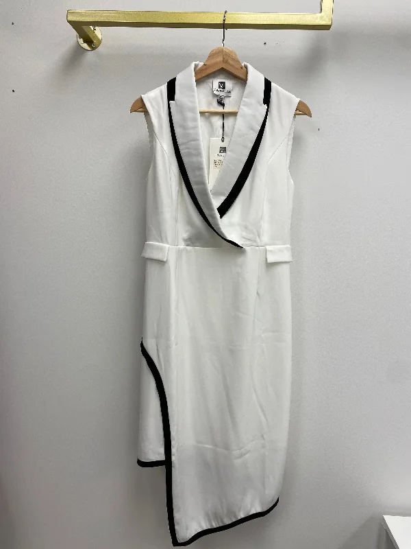 Sleeveless Dress MaternitySleeveless Blazer Collar White Dress