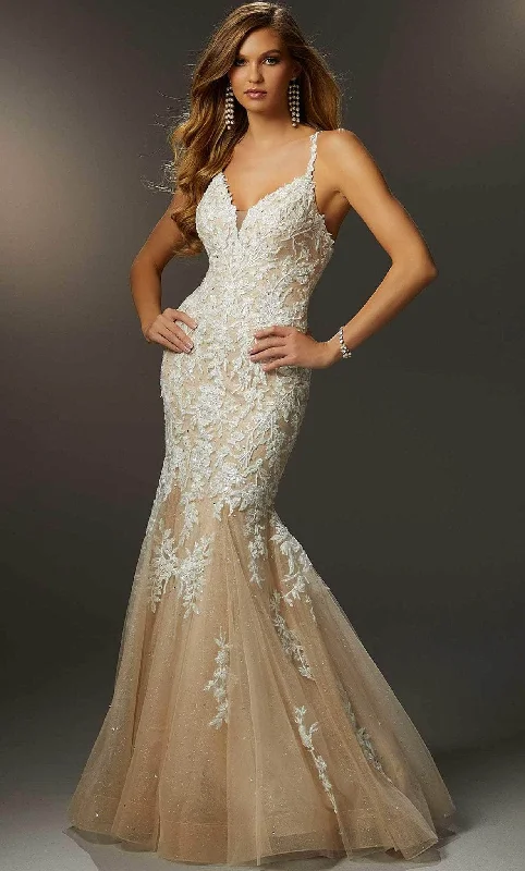 Formal Dress Trends 2023Mori Lee 48046 - Embroidered Floral Mermaid Gown