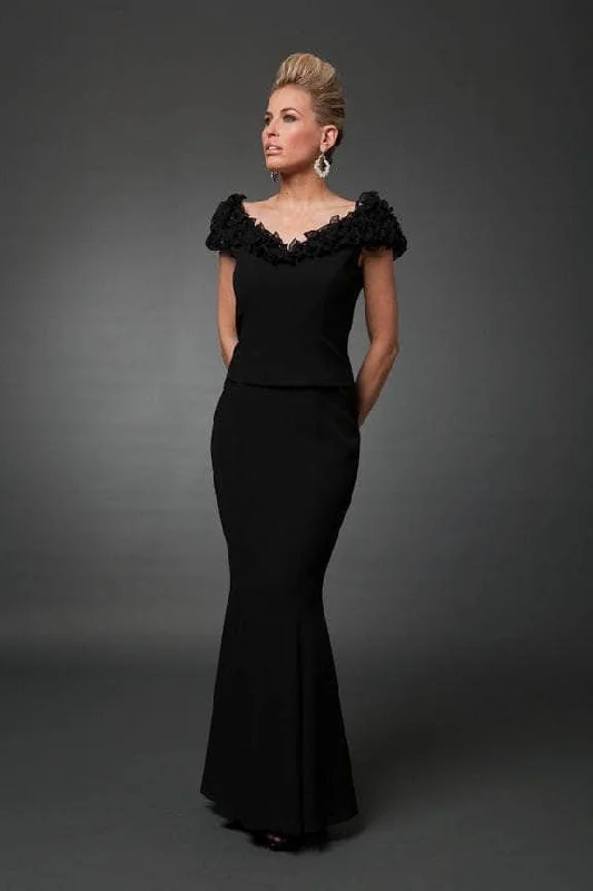 Plus Size Formal Dresses OnlineAlexander by Daymor - Ruffle Cap Sleeved Mermaid Gown 20032