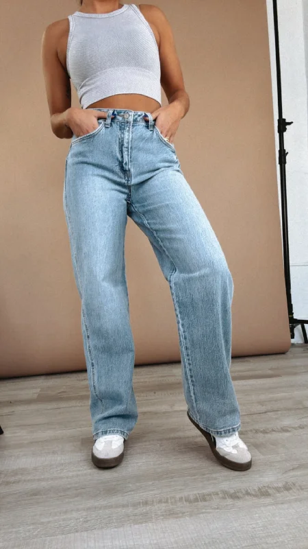 women's denim jeans for casual wearJaxon Baggy High Rise Denim, VERVET