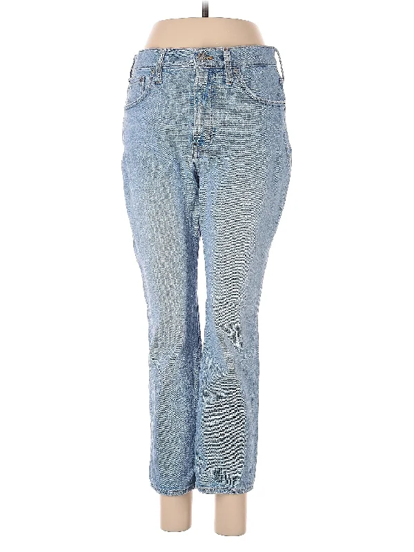 women's denim jeans with elastic waistbandsHigh-Rise Bootleg Jeans in Light Wash