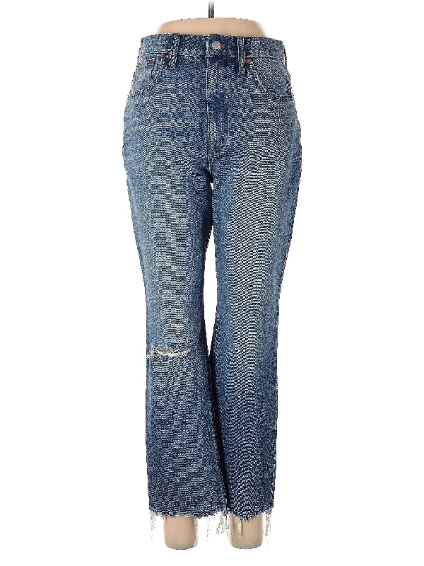 women's stone-washed denim jeansHigh-Rise Bootleg Jeans