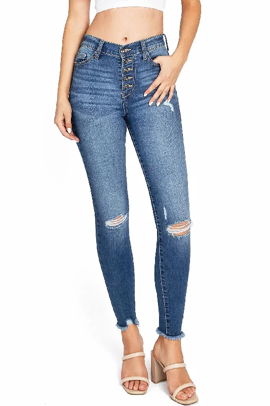 women's flare denim jeansAzure High Rise Skinny Jeans