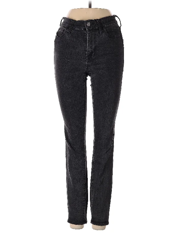 women's denim jeans for a timeless classic lookMid-Rise Straight-leg Jeans in Dark Wash