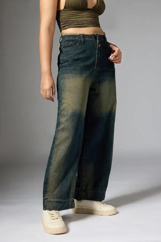 women's denim jeans with stretch fabricVintage Washed Out Denim Jeans