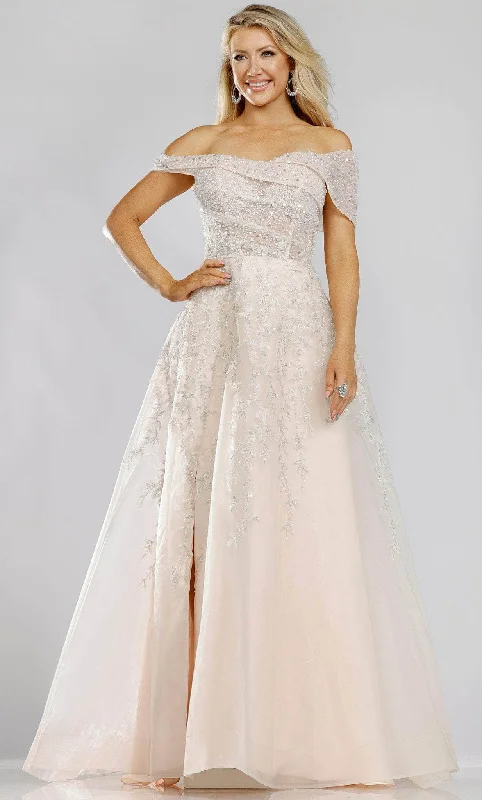 ELEGANT Formal Dress DesignsTerani Couture 231E0608 - Embellished Off Shoulder A-line Gown