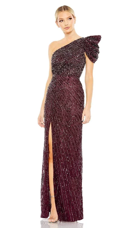 Formal Dress for Humanitarian AwardsMac Duggal - 5622 Draped Sleeve Sequin Gown