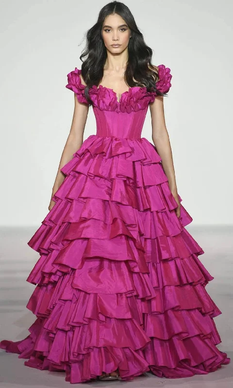 ELEGANT Formal Dress DesignsSherri Hill 56039 - Taffeta Ruffle Ballgown