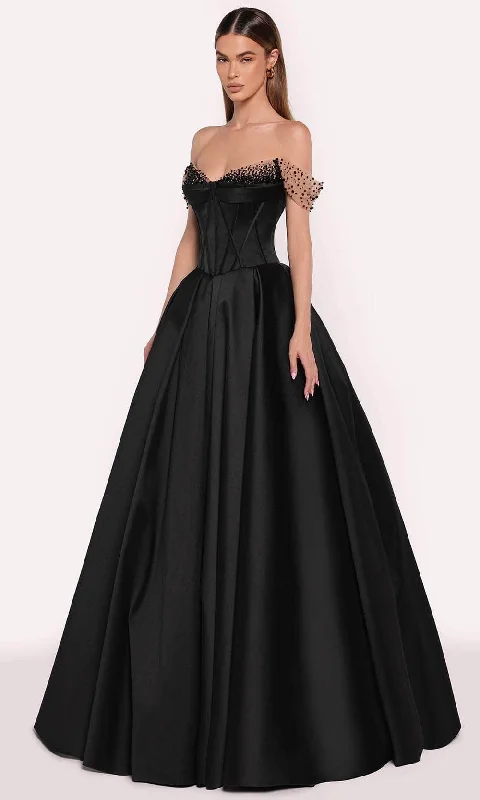 Formal Dress Shopping GuidesTarik Ediz 98741 - Off Shoulder Taffeta Gown