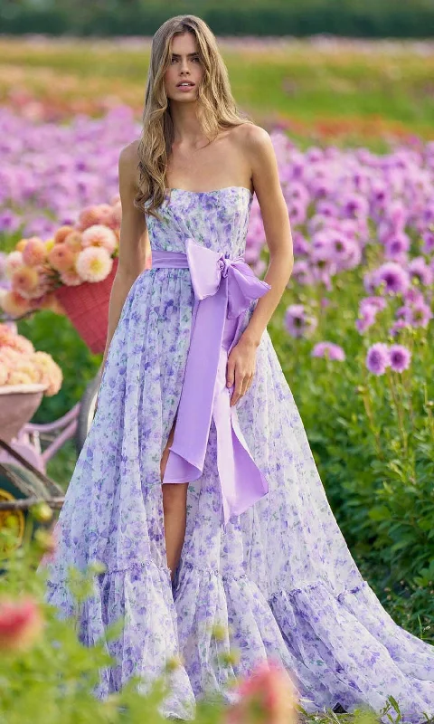 Formal Dress for Beauty ContestsSherri Hill 56243 - Strapless Floral Gown