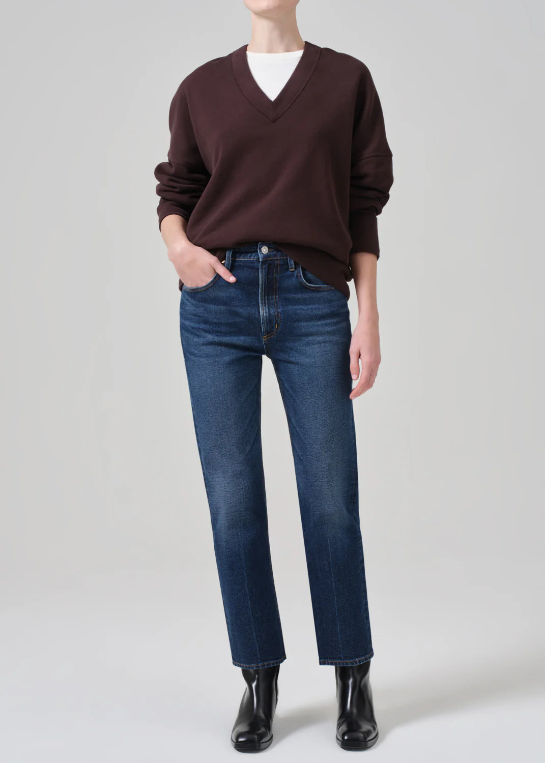 women's denim jeans with embroidered back pocketsCOH Zurie Ankle in Wanderlust