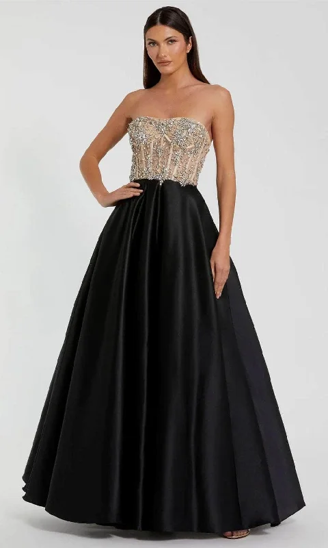 Formal Dress for Sailing RegattasMac Duggal 20701 - Strapless Rhinestone Embellished Ballgown