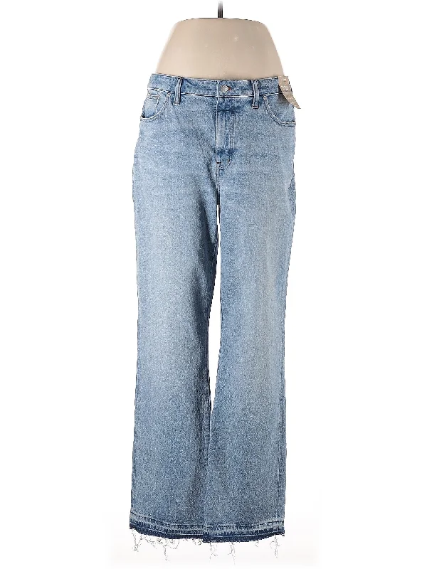 women's denim jeans for a night at the clubHigh-Rise Wide-leg Jeans in Light Wash