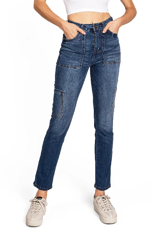 women's denim jeans for a cozy dayUndercurrent Cargo Skinny Jeans