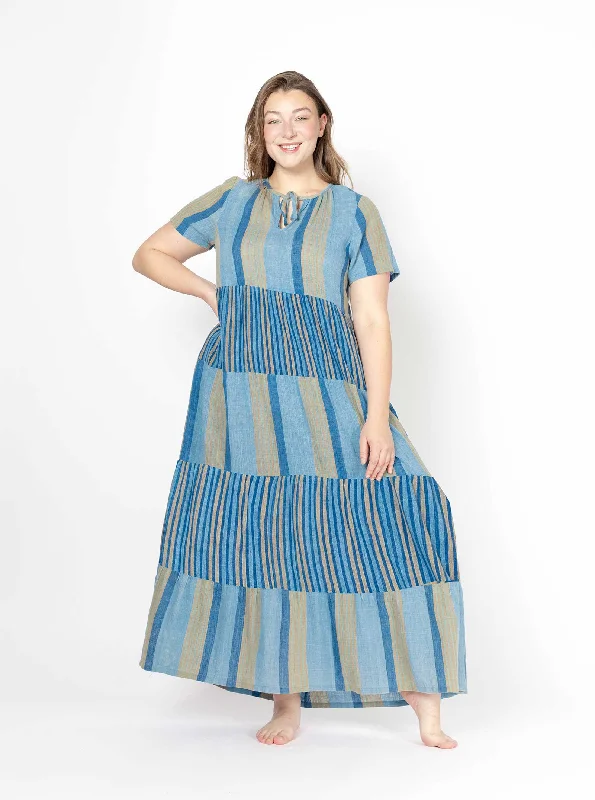 women's empire-line dressesdaze dress | regenerative collection 24 | bluebell