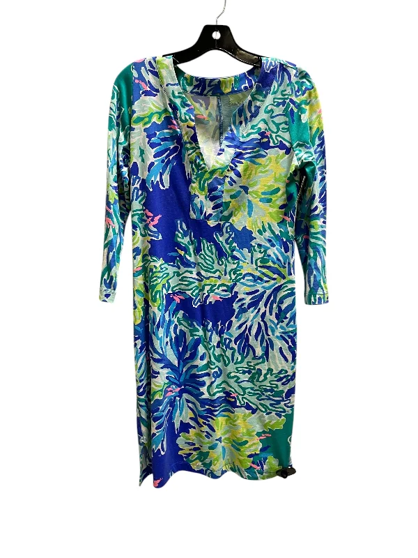 women's cocktail dressesDress Casual Short By Lilly Pulitzer In Blue, Size: S