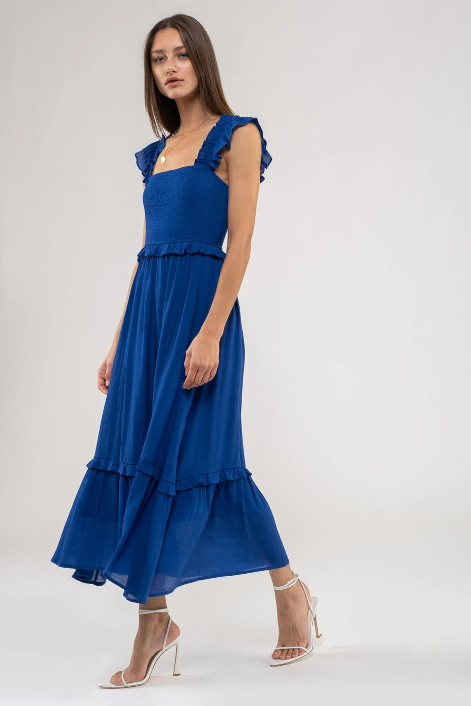 women's wedding guest dressesDusty Royal Blue Beverly Dress