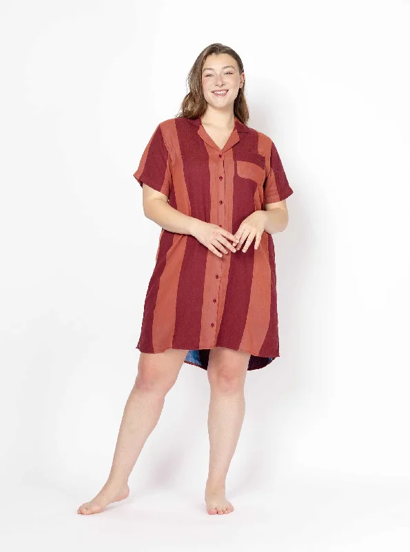 women's short-sleeved dressesgia shirtdress | spring 24 | acrobat