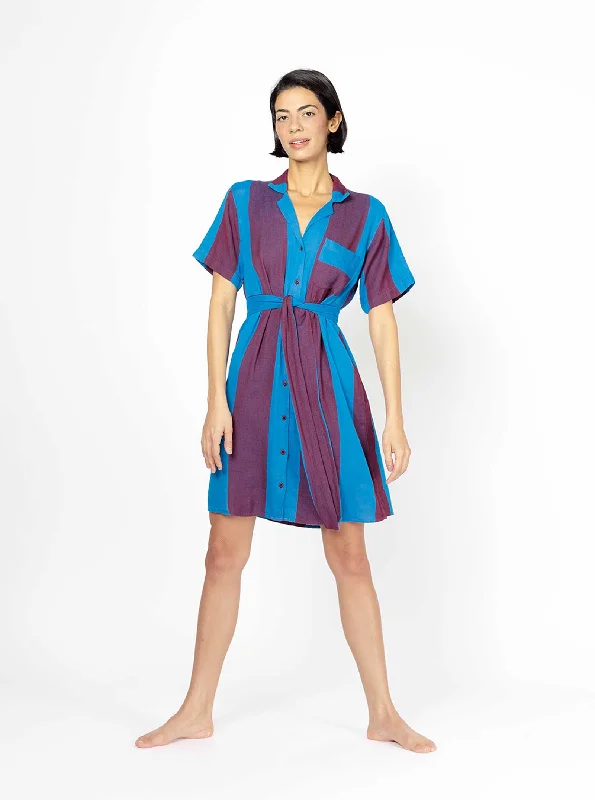 women's metallic dressesgia shirtdress | spring 24 | fanfare