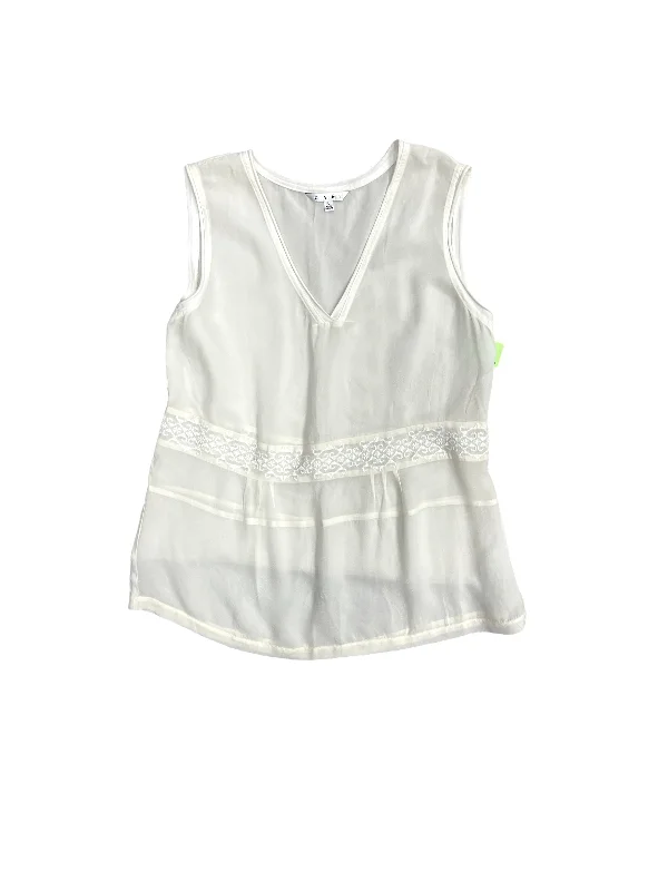 women's tops with lace-up frontsTop Sleeveless By Cabi  Size: L