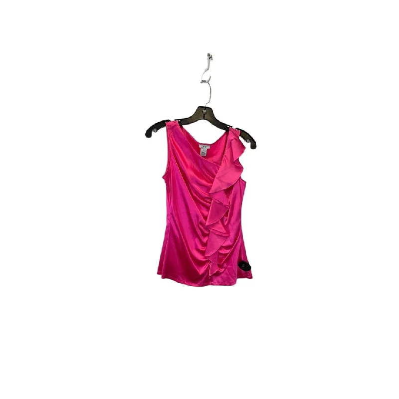 women's tops for those who love to dress up their casual looks with stylish topsTop Sleeveless By Cache  Size: S