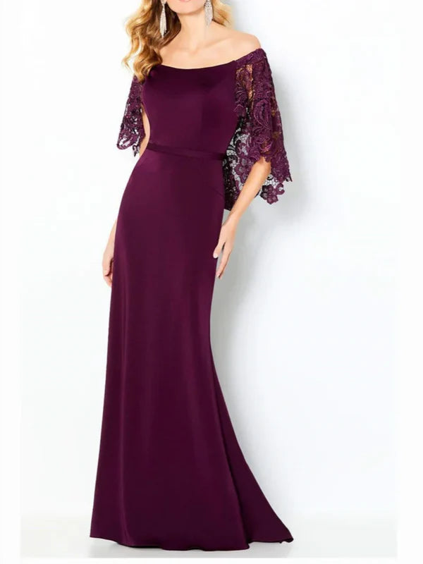 mother-of-the-groom wedding dressesMother Of The Bride Dresses Sheath Off-The-Shoulder With Lace